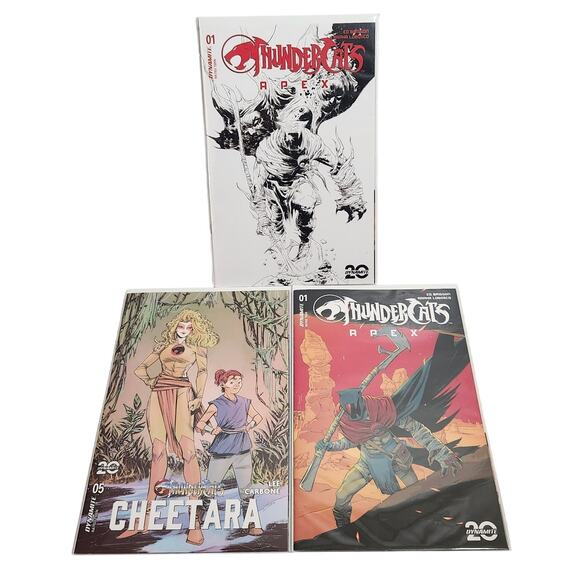 Thunder Cats Dynamite 20 Apex #1 Cheetara #5 Lot Of 3 Comics NM - Picture 1 of 8